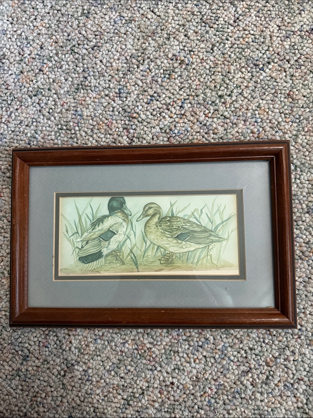 Vintage Robert Grace Framed Duck Art